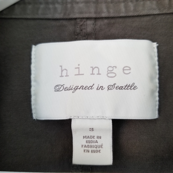 🌸 Hinge Nordstrom 'Expedition' Olive Green Army Utility Cargo Jacket Small - Picture 3 of 8